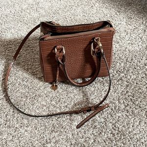 Dune London Brown Aligator Skin Purse